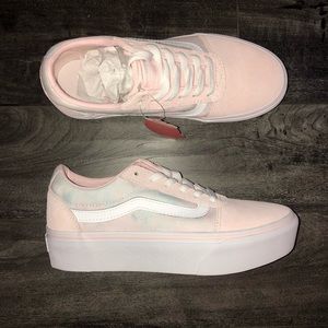 vans slip on platform pink